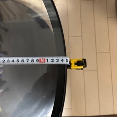 ニトリ　ガラス丸テーブル　の画像