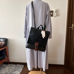 MonteRosso タグ付き　2wayリュック　ブラックの画像