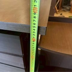 L字型デスク　おまけサイドテーブル2つの画像