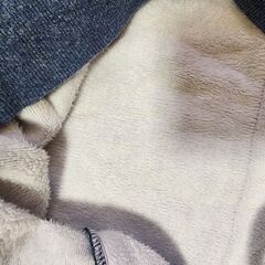 暖！定価5500円■Right-on■ロング裏ボアパーカー　S　ブルー　の画像