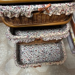 籐のタンス5点の画像