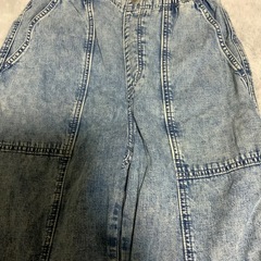 ジーユー　ジーパン　サイズS 総丈95、股下65、ウエスト平置き30(ゴム)センチの画像