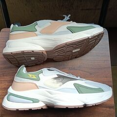 新品 25cm メンズ スニーカー ホワイト 厚底 男女兼用 シューズ 識別番号:【N571-S】の画像