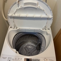 洗濯機　穴なし　SHARP 2020の画像