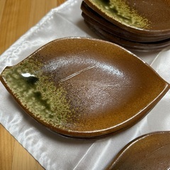 信楽焼のお皿 10枚セットの画像