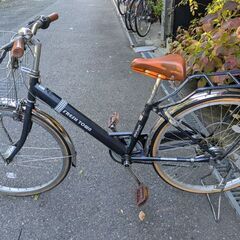 24インチ　自転車　ネイビーの画像