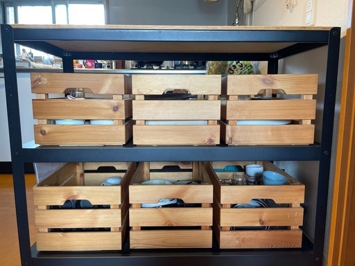IKEA BROR ブロール 作業台ブラック+ KNAGGLIG クナッグリグ