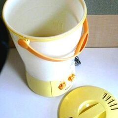 美品■現役 稼働品★ナショナル 電気バケツ 黄 N-BK２ーY★ただのバケツじゃありま洗・新生活一人暮らしにお勧め！簡易洗濯機◎手渡し可◎の画像