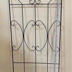 ハートデザインアイアンラティス 150cm ガーデンフェンスの画像