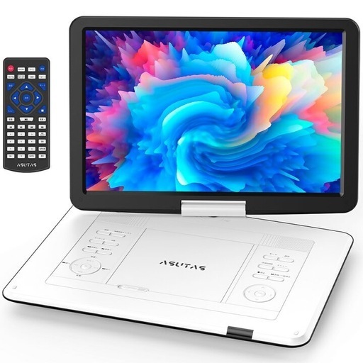 ASUTAS ポータブルDVDプレーヤー 17.9型 高画質液晶 15.6インチ