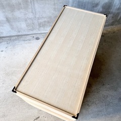 桐 衣装ケース 4段 キャスター付き 桐箱 桐ケースの画像