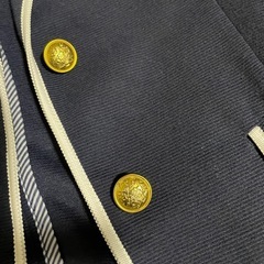 GUネイビー テーラードジャケット ゴールドボタンの画像