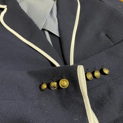 GUネイビー テーラードジャケット ゴールドボタンの画像