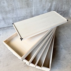 美品 桐 衣装ケース 5段 キャスター付き 桐箱 桐ケースの画像