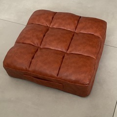 宮武製作所 レザークッション Abile 幅38×奥行き38×高さ14cm キャメル 厚さ(14㎝) CN-380 CAの画像