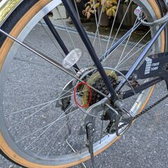 24インチ　自転車　ネイビーの画像