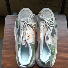 新品 26.5cm メンズ スニーカー グレー 厚底 シューズ 普段着 識別番号:【N576-S】の画像