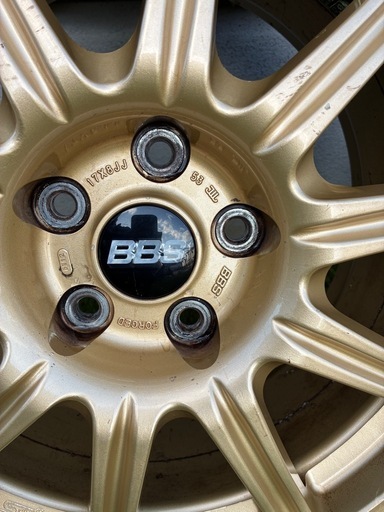 スバル インプレッサ WRX STI 純正 BBS ホイール 鍛造 8.0J