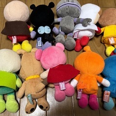 アンパンマンぬいぐるみ10体の画像