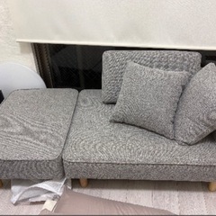 【美品】カウチソファ　クッション2つ付き