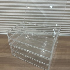 無印良品　重なるアクリルケース2段引き出し・大の画像