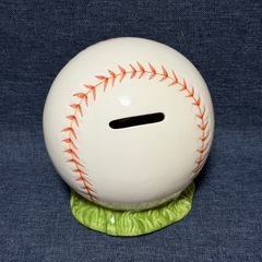 野球ボール貯金箱の画像
