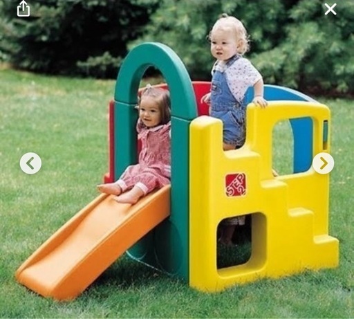 ステップ2 ジャングルジム　滑り台