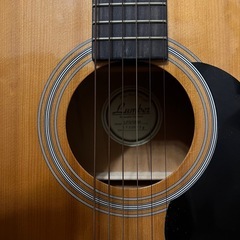 【今出川駅受け渡し】Lumber アコースティックギター＋ソフトケース（サビ汚れあり／演奏可）の画像
