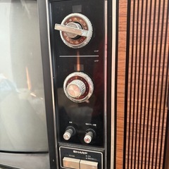 八尾市直接引き取り　12／27まで！　昭和レトロ家具調ブラウン管テレビ📺の画像