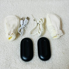 防寒グッズ 充電式 カイロ 3段階温度調節 分離式 高速加熱 繰り返し使えるの画像