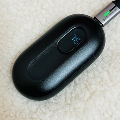 防寒グッズ 充電式 カイロ 3段階温度調節 分離式 高速加熱 繰り返し使えるの画像