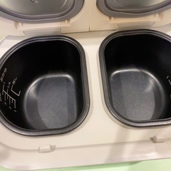 ✨一度に4品調理✨離乳食に便利　VERSOS VS-MA006炊飯器 ダブルクック 3.5合+3.5合の画像