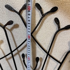 葉っぱデザイン アイアンラティス 122cm ガーデン装飾の画像