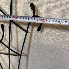 葉っぱデザイン アイアンラティス 122cm ガーデン装飾の画像