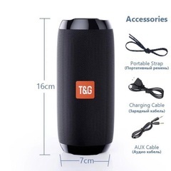 ワイヤレススピーカーBluetooth スピーカー ブラック　防水　アウトドアの画像