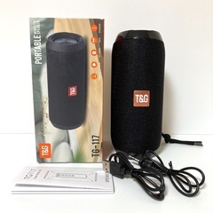 ワイヤレススピーカーBluetooth スピーカー ブラック　防水　アウトドアの画像