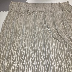 ベージュ ダマスク柄 ドレープカーテンベージュ 2枚　幅122×高さ178わの画像