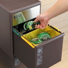 【美品】ゴミ箱 分別 2段 キッチン 約 35L の画像