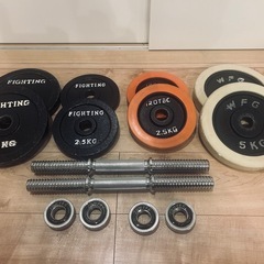 屋内使用　ダンベルセット
の画像