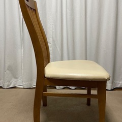 ウッドのハイバックチェア（4脚セット）の画像