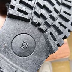 新品 22.5cm レディース ブーツ ブラック 厚底 シューズ ショートブーツ 識別番号:【B229-Z】の画像