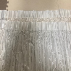 ホワイト レースカーテン 2枚　幅105×高さ166の画像