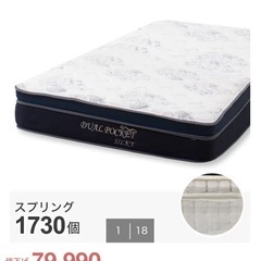 セミダブルベッド、マットレスの画像