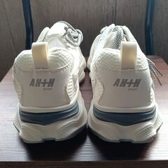 新品 27cm メンズ スニーカー ホワイト 厚底 シューズ 普段着 識別番号:【N580-S】の画像