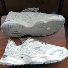 新品 27cm メンズ スニーカー ホワイト 厚底 シューズ 普段着 識別番号:【N580-S】の画像