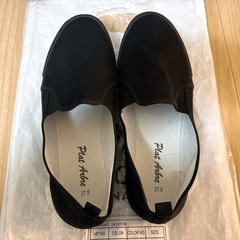 スリッポン 黒 27cmの画像