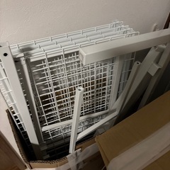 ニトリ　パイプベッド　シングル　白の画像