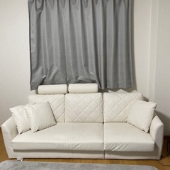 15日から24日までの直接引き取り限定 3～5人掛けソファ の画像