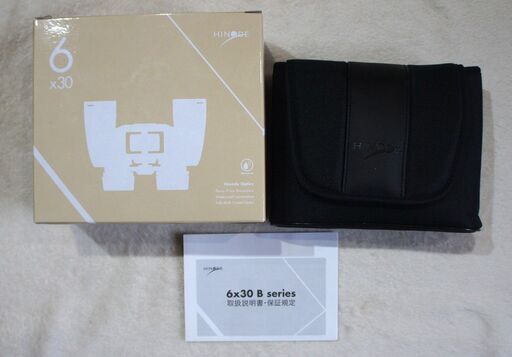 ☆　ヒノデ HINODE 6×30-B+ 双眼鏡 軽量・コンパクトで持ち運びに便利！防水機能でアウトドアにも安心！◆明るく鋭い見え味