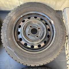 軽スタッドレス 22年DUNLOP バリ山165/65R13 ４本セットの画像